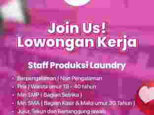 Lowongan Staff Produksi Laundry