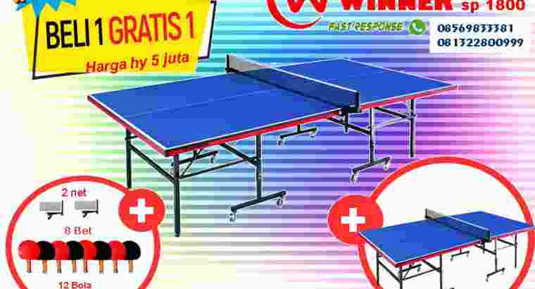 Tenis meja pingpong merk WINNER SP1800 buy 1 get 1