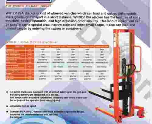 Handlift Forklift Tangan Manual Kapasitas 1 – 2 To