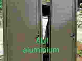 pintu aluminium full swing door
