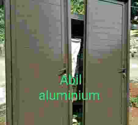 pintu aluminium full swing door