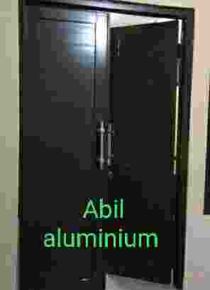 pintu aluminium full swing door