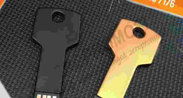 USB Flashdisk Keychain FDMT17 Black & Gold