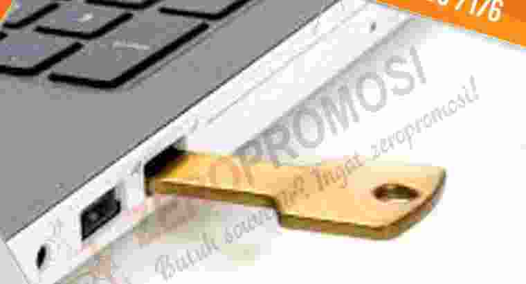 USB Flashdisk Keychain FDMT17 Black & Gold