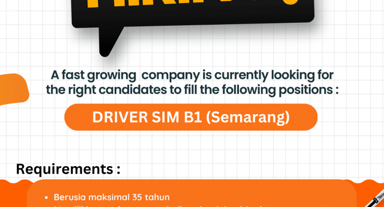Driver SIM B1 (Semarang)