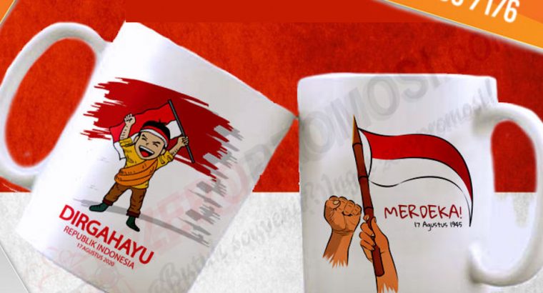 Mug promosi 17 Agustus / Mug Merah Putih bisa pes