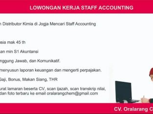 Lowongan Staff Accounting jogja
