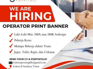 Loker Operator Printing Banner