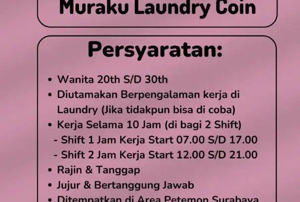 Lowongan kerja Laundry Surabaya