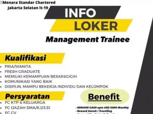 Lowongan Management trainee 2023