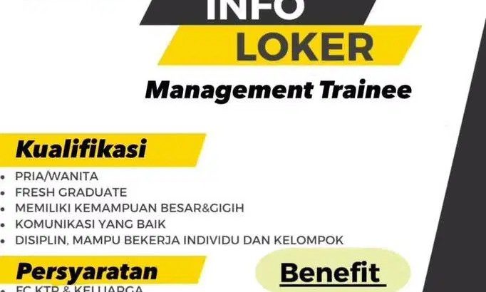 Lowongan Management trainee 2023