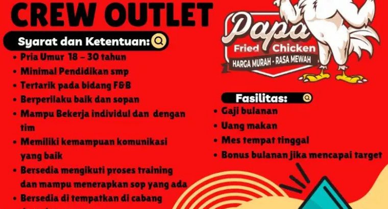 Lowongan CREW OUTLET