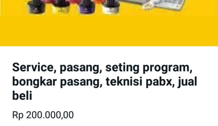 Teknisi pabx di ciater,serua,kedaung,jombang,bsd