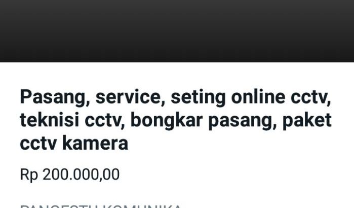 Pasang cctv di pondok pinang,pondok indah,cilandak