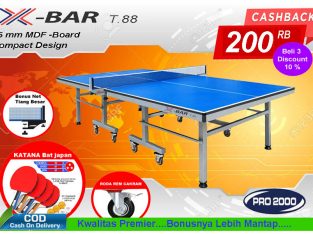 Tenis meja pingpong merk X-BAR T88